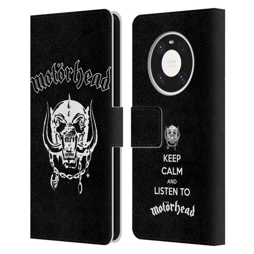 Motorhead Graphics Classic Logo Leather Book Wallet Case Cover For Huawei Mate 40 Pro 5G