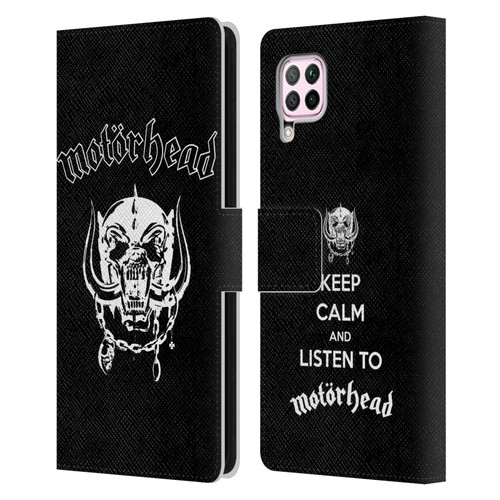 Motorhead Graphics Classic Logo Leather Book Wallet Case Cover For Huawei Nova 6 SE / P40 Lite