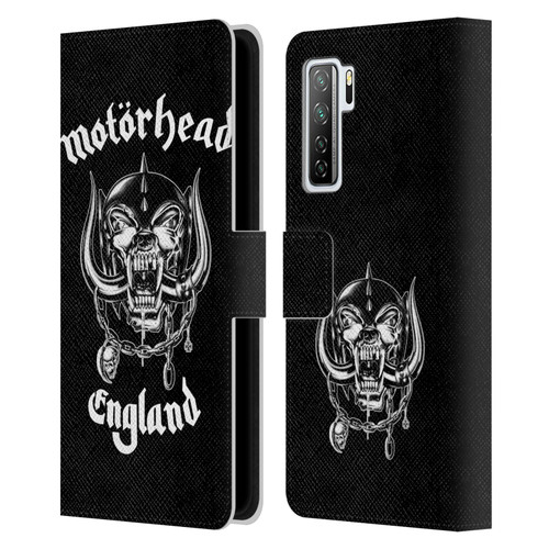 Motorhead Graphics England Leather Book Wallet Case Cover For Huawei Nova 7 SE/P40 Lite 5G