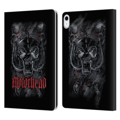 Motorhead Graphics Deathstorm Leather Book Wallet Case Cover For Apple iPad 10.9 2022/2025
