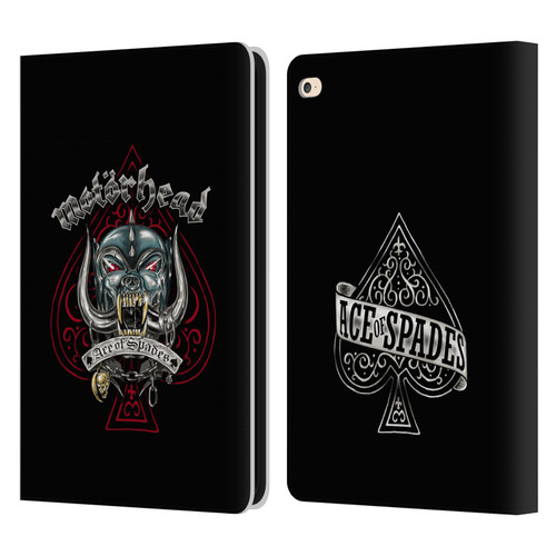 Motorhead Graphics Ace Of Spades Dog Leather Book Wallet Case Cover For Apple iPad Air 2 (2014)