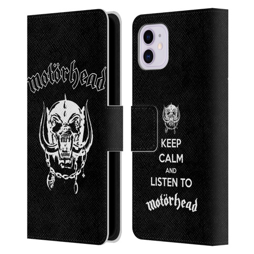 Motorhead Graphics Classic Logo Leather Book Wallet Case Cover For Apple iPhone 11