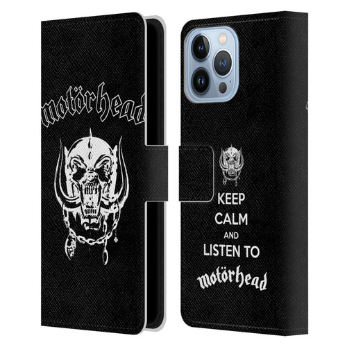 Motorhead Graphics Classic Logo Leather Book Wallet Case Cover For Apple iPhone 13 Pro Max