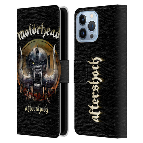 Motorhead Graphics Aftershock Leather Book Wallet Case Cover For Apple iPhone 13 Pro Max