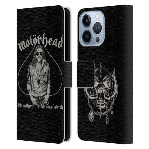 Motorhead Graphics Ace Of Spades Lemmy Leather Book Wallet Case Cover For Apple iPhone 13 Pro