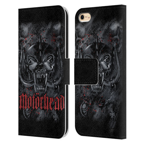 Motorhead Graphics Deathstorm Leather Book Wallet Case Cover For Apple iPhone 6 / iPhone 6s