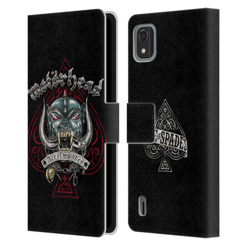 Motorhead Graphics Ace Of Spades Dog Leather Book Wallet Case Cover For Nokia C2 2nd Edition