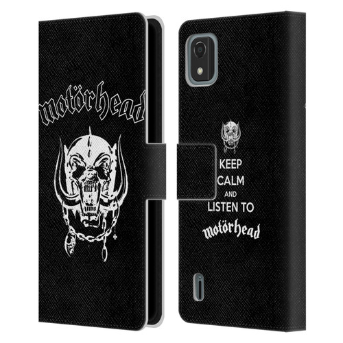 Motorhead Graphics Classic Logo Leather Book Wallet Case Cover For Nokia C2 2nd Edition