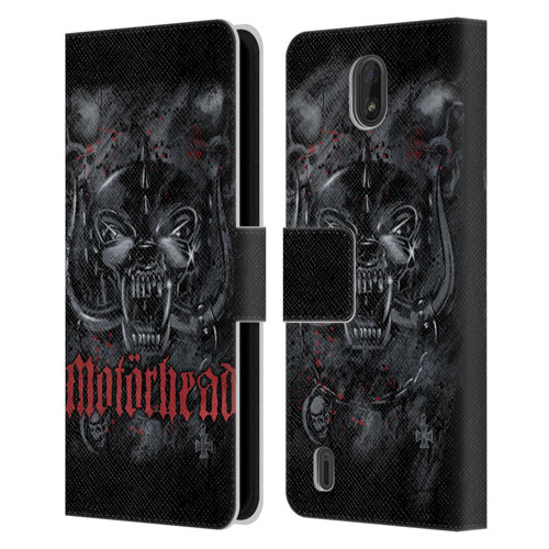 Motorhead Graphics Deathstorm Leather Book Wallet Case Cover For Nokia C01 Plus/C1 2nd Edition