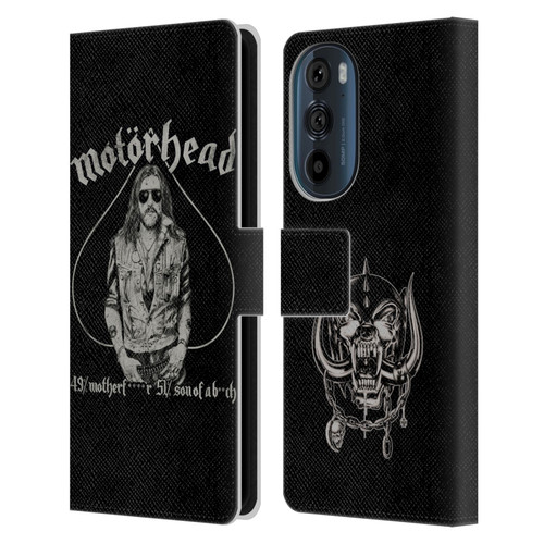 Motorhead Graphics Ace Of Spades Lemmy Leather Book Wallet Case Cover For Motorola Edge 30