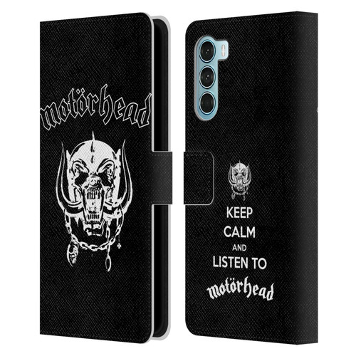 Motorhead Graphics Classic Logo Leather Book Wallet Case Cover For Motorola Edge S30 / Moto G200 5G