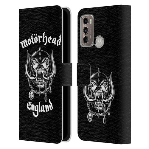 Motorhead Graphics England Leather Book Wallet Case Cover For Motorola Moto G60 / Moto G40 Fusion