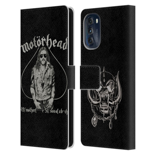 Motorhead Graphics Ace Of Spades Lemmy Leather Book Wallet Case Cover For Motorola Moto G (2022)