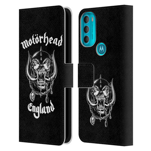 Motorhead Graphics England Leather Book Wallet Case Cover For Motorola Moto G71 5G