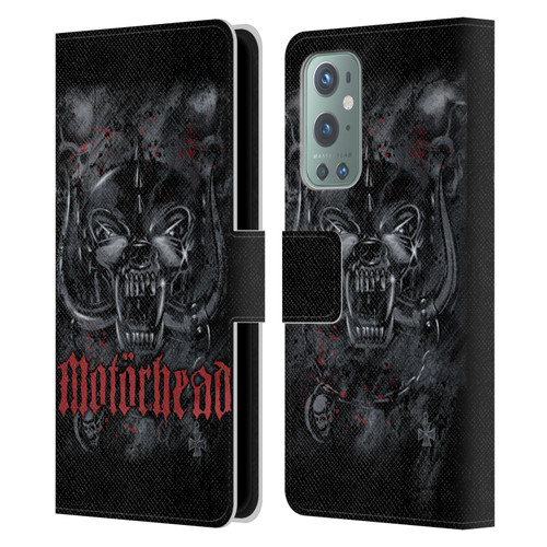 Motorhead Graphics Deathstorm Leather Book Wallet Case Cover For OnePlus 9