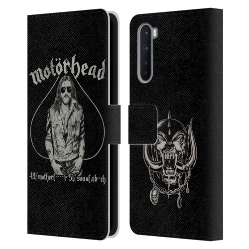 Motorhead Graphics Ace Of Spades Lemmy Leather Book Wallet Case Cover For OnePlus Nord 5G