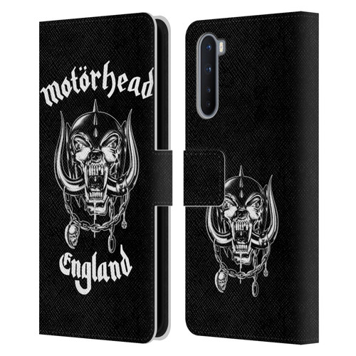 Motorhead Graphics England Leather Book Wallet Case Cover For OnePlus Nord 5G