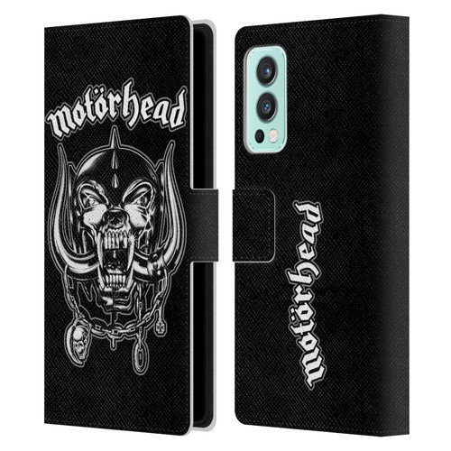 Motorhead Graphics Silver War Pig Leather Book Wallet Case Cover For OnePlus Nord 2 5G