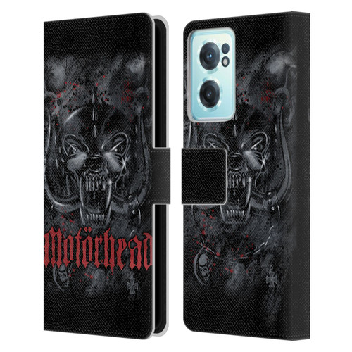 Motorhead Graphics Deathstorm Leather Book Wallet Case Cover For OnePlus Nord CE 2 5G