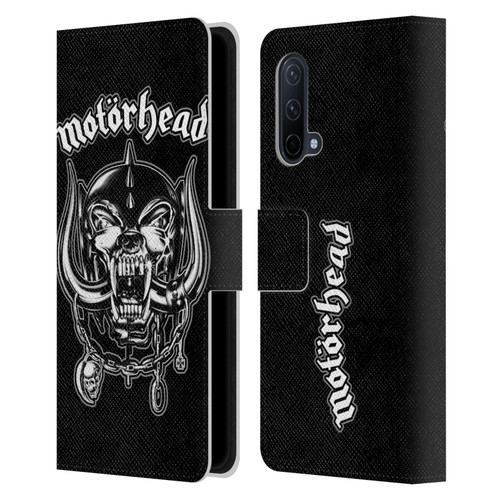 Motorhead Graphics Silver War Pig Leather Book Wallet Case Cover For OnePlus Nord CE 5G