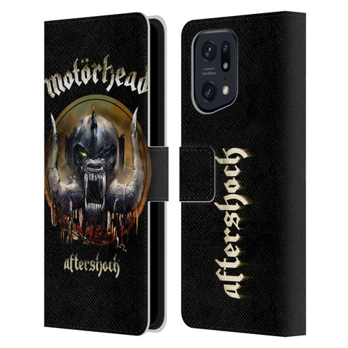 Motorhead Graphics Aftershock Leather Book Wallet Case Cover For OPPO Find X5 Pro