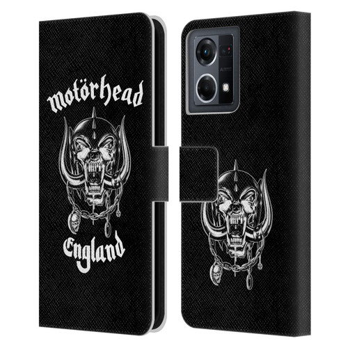 Motorhead Graphics England Leather Book Wallet Case Cover For OPPO Reno8 4G