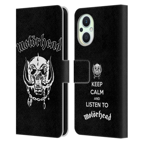 Motorhead Graphics Classic Logo Leather Book Wallet Case Cover For OPPO Reno8 Lite