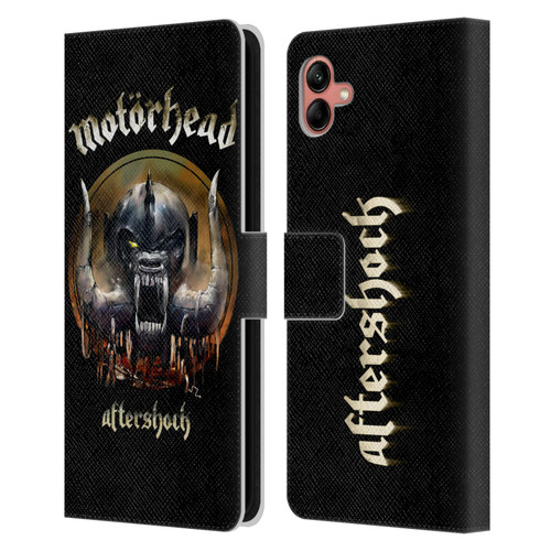 Motorhead Graphics Aftershock Leather Book Wallet Case Cover For Samsung Galaxy A04 (2022)