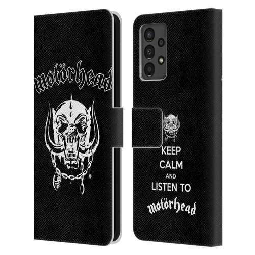 Motorhead Graphics Classic Logo Leather Book Wallet Case Cover For Samsung Galaxy A13 (2022)