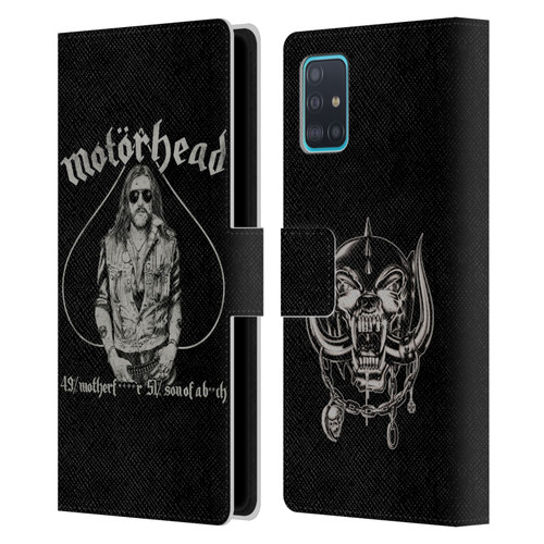 Motorhead Graphics Ace Of Spades Lemmy Leather Book Wallet Case Cover For Samsung Galaxy A51 (2019)