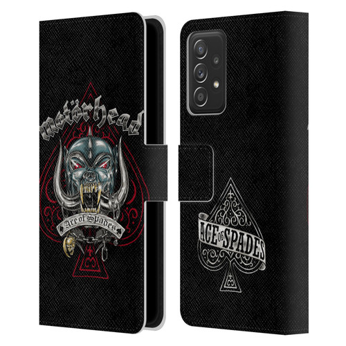 Motorhead Graphics Ace Of Spades Dog Leather Book Wallet Case Cover For Samsung Galaxy A52 / A52s / 5G (2021)