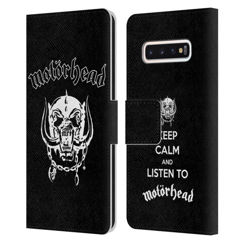 Motorhead Graphics Classic Logo Leather Book Wallet Case Cover For Samsung Galaxy S10