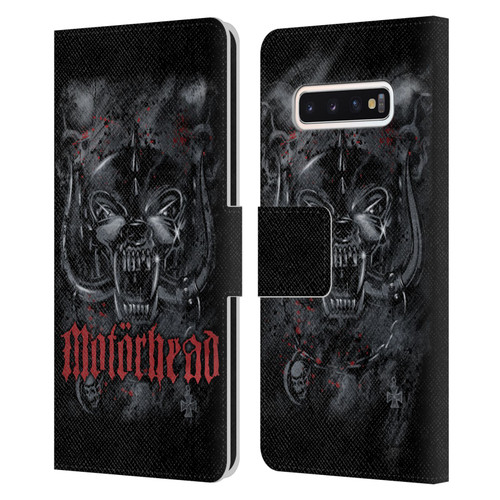 Motorhead Graphics Deathstorm Leather Book Wallet Case Cover For Samsung Galaxy S10