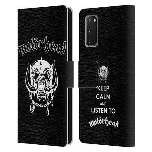 Motorhead Graphics Classic Logo Leather Book Wallet Case Cover For Samsung Galaxy S20 / S20 5G