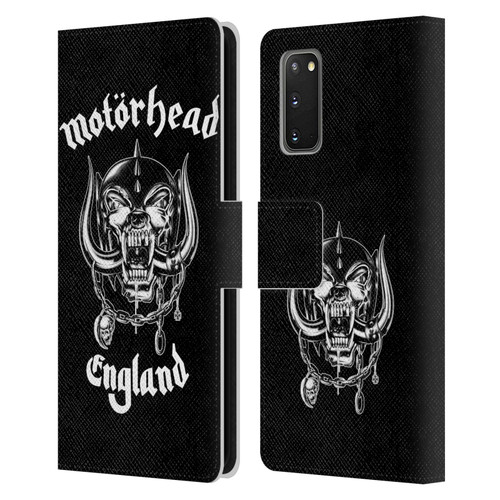 Motorhead Graphics England Leather Book Wallet Case Cover For Samsung Galaxy S20 / S20 5G