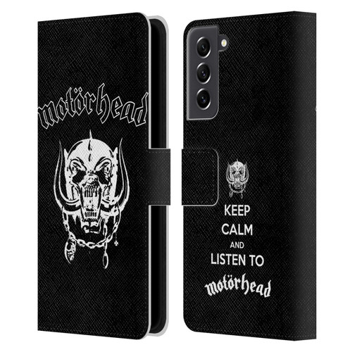 Motorhead Graphics Classic Logo Leather Book Wallet Case Cover For Samsung Galaxy S21 FE 5G