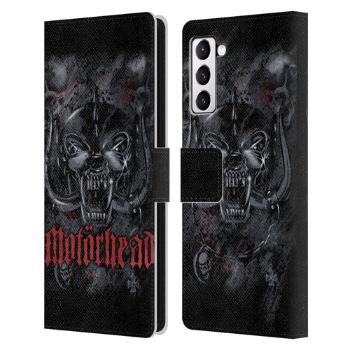 Motorhead Graphics Deathstorm Leather Book Wallet Case Cover For Samsung Galaxy S21+ 5G
