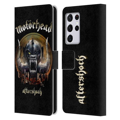 Motorhead Graphics Aftershock Leather Book Wallet Case Cover For Samsung Galaxy S21 Ultra 5G