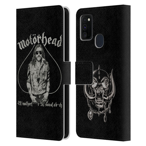 Motorhead Graphics Ace Of Spades Lemmy Leather Book Wallet Case Cover For Samsung Galaxy M30s (2019)/M21 (2020)