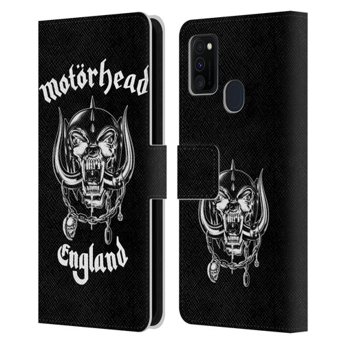 Motorhead Graphics England Leather Book Wallet Case Cover For Samsung Galaxy M30s (2019)/M21 (2020)