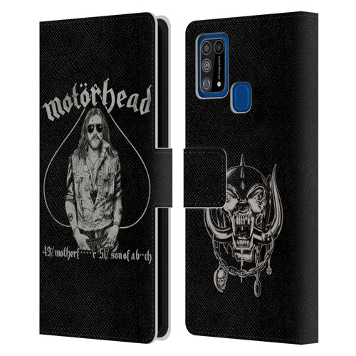 Motorhead Graphics Ace Of Spades Lemmy Leather Book Wallet Case Cover For Samsung Galaxy M31 (2020)