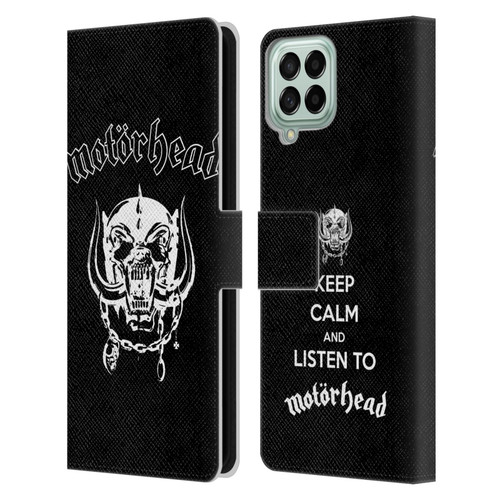 Motorhead Graphics Classic Logo Leather Book Wallet Case Cover For Samsung Galaxy M53 (2022)