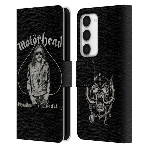 Motorhead Graphics Ace Of Spades Lemmy Leather Book Wallet Case Cover For Samsung Galaxy S23 5G