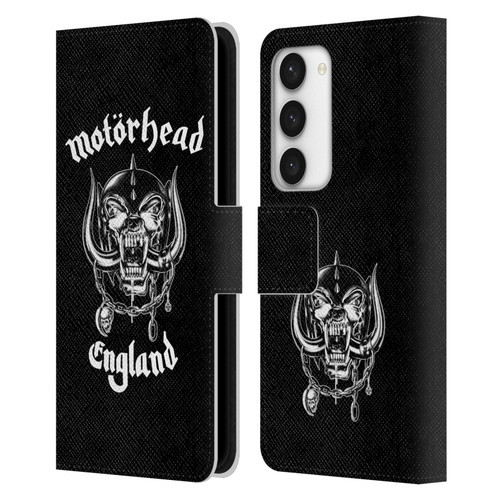 Motorhead Graphics England Leather Book Wallet Case Cover For Samsung Galaxy S23 5G