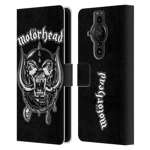 Motorhead Graphics Silver War Pig Leather Book Wallet Case Cover For Sony Xperia Pro-I