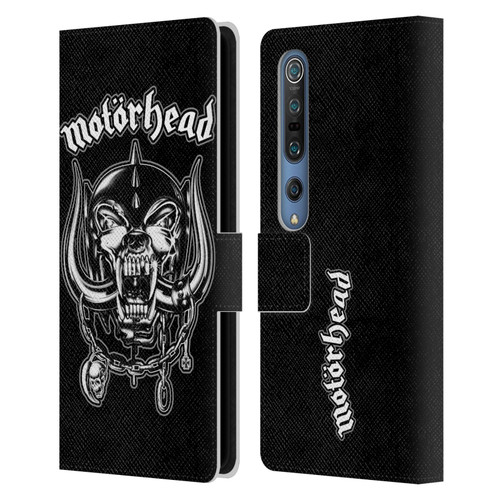 Motorhead Graphics Silver War Pig Leather Book Wallet Case Cover For Xiaomi Mi 10 5G / Mi 10 Pro 5G