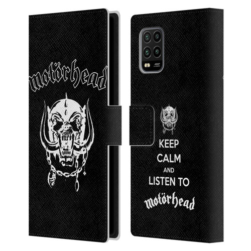 Motorhead Graphics Classic Logo Leather Book Wallet Case Cover For Xiaomi Mi 10 Lite 5G