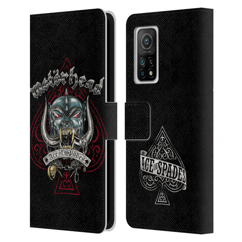 Motorhead Graphics Ace Of Spades Dog Leather Book Wallet Case Cover For Xiaomi Mi 10T 5G