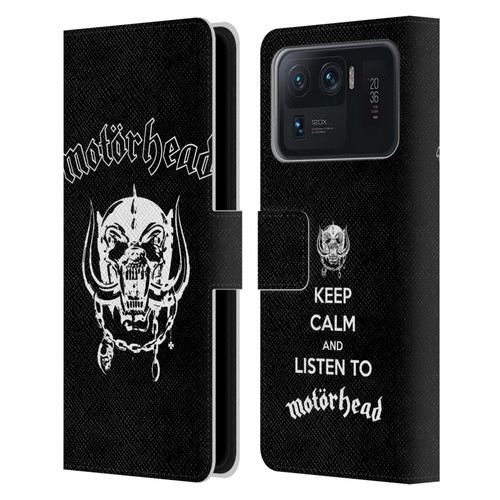 Motorhead Graphics Classic Logo Leather Book Wallet Case Cover For Xiaomi Mi 11 Ultra