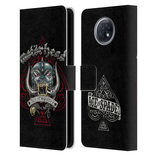 Motorhead Graphics Ace Of Spades Dog Leather Book Wallet Case Cover For Xiaomi Redmi Note 9T 5G